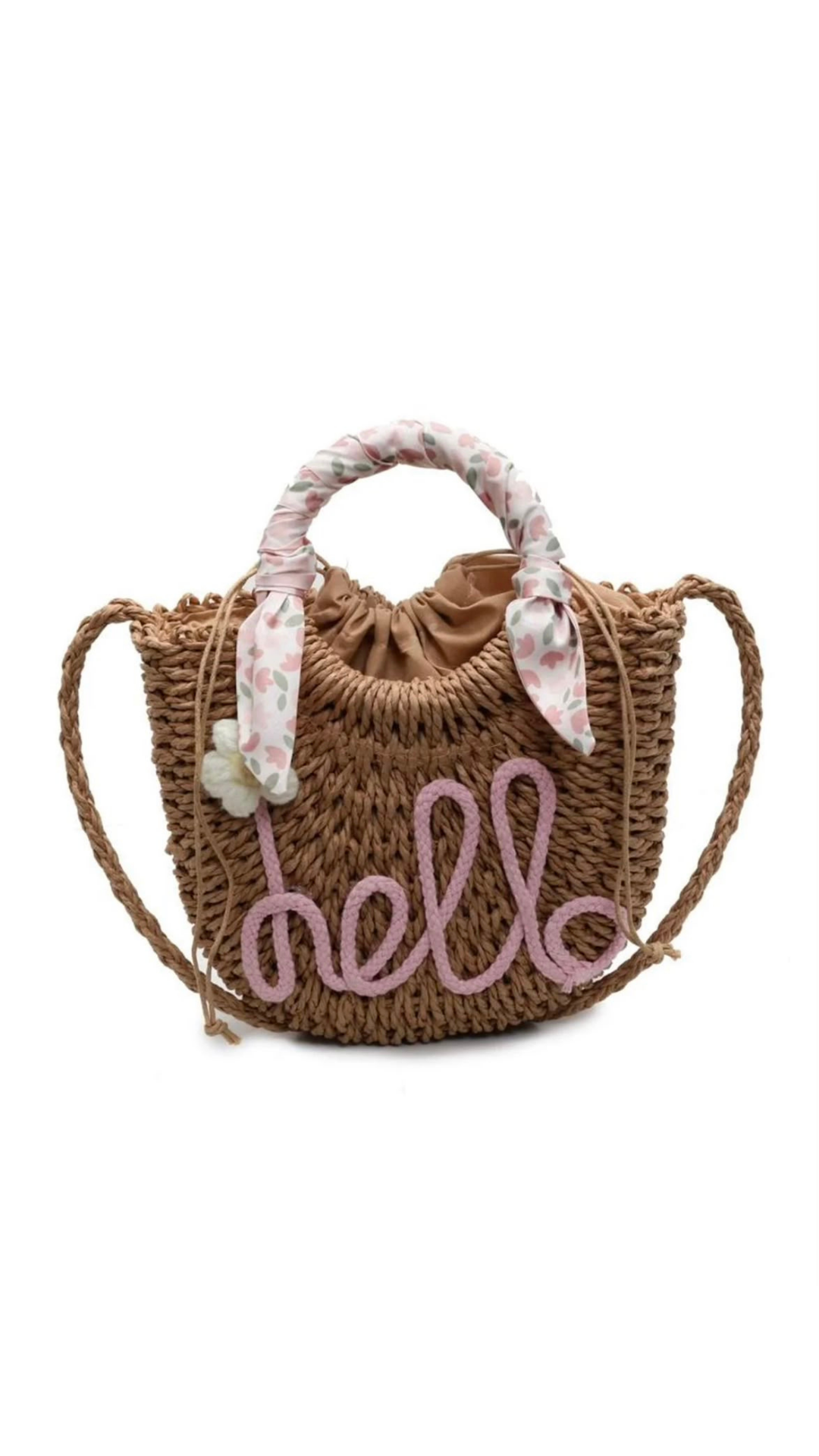 Straw beach bag