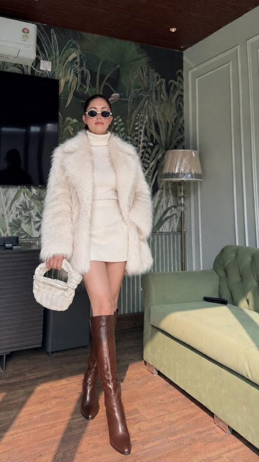 Lama Fur Long Coat