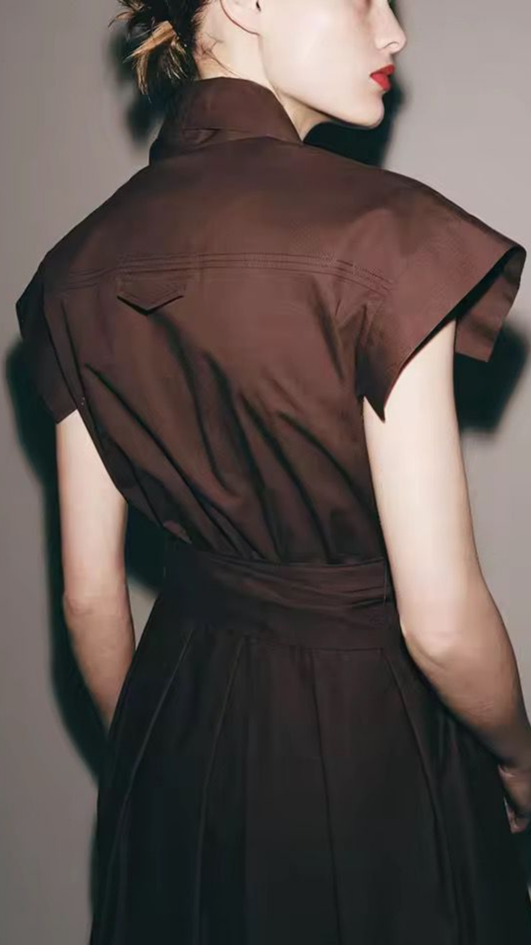 Belted Long Dress