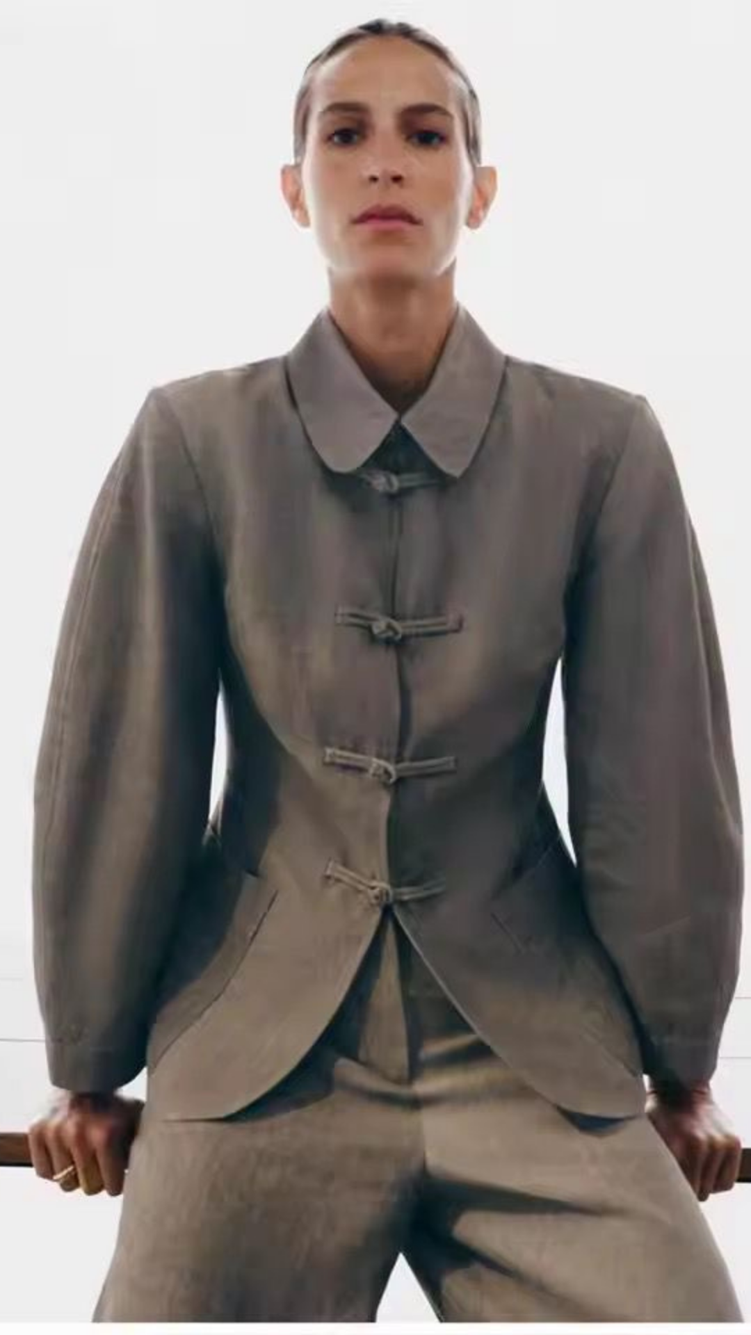 Collared Top & Pants Set
