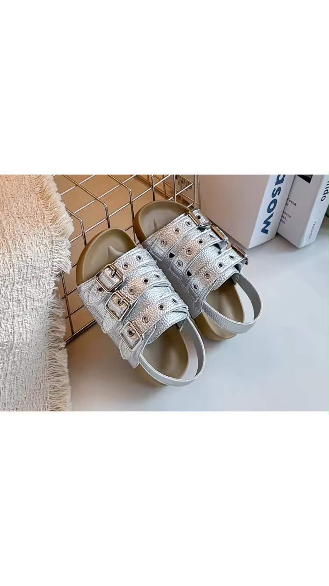 Strappy flats