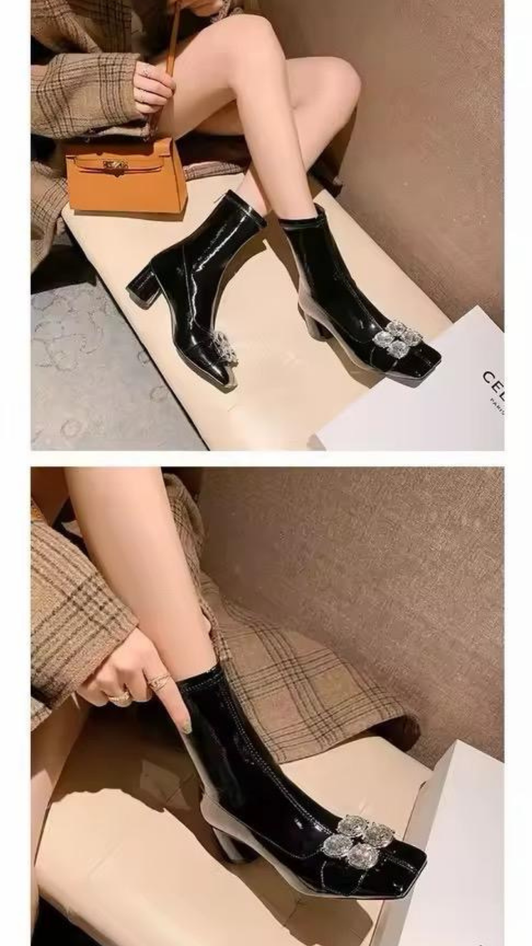 Embellished Buckle Boots