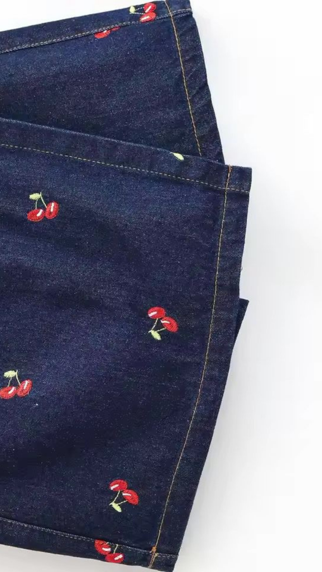 Cherry Embroidered Top & Skort Set