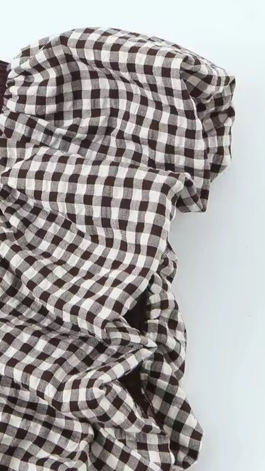 Gingham Ruffle Top