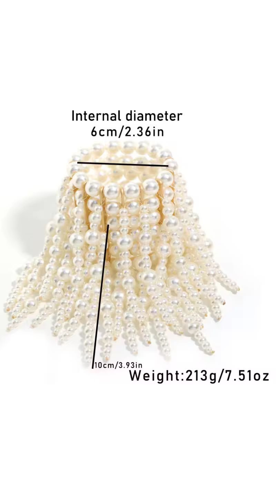 Christina charm pearl cuff