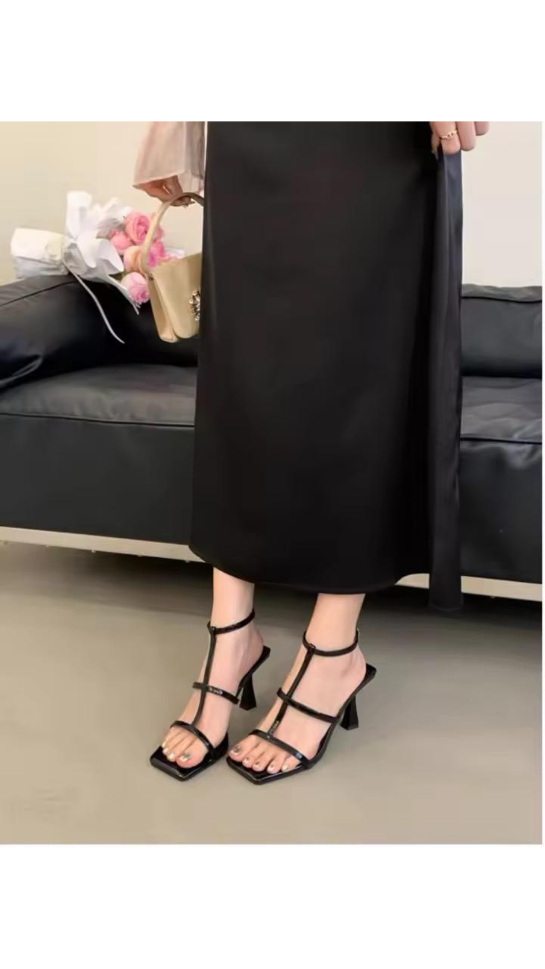 Strappy heels