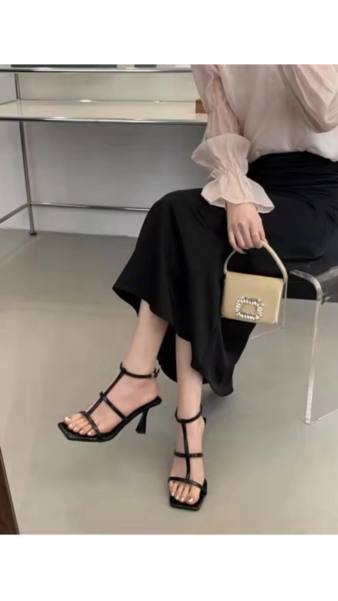 Strappy heels