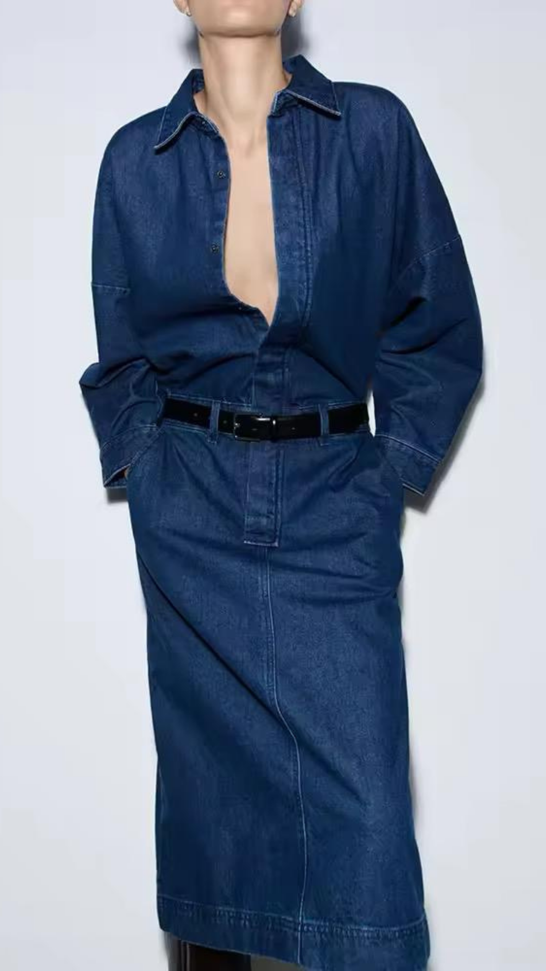 Denim Midi Dress