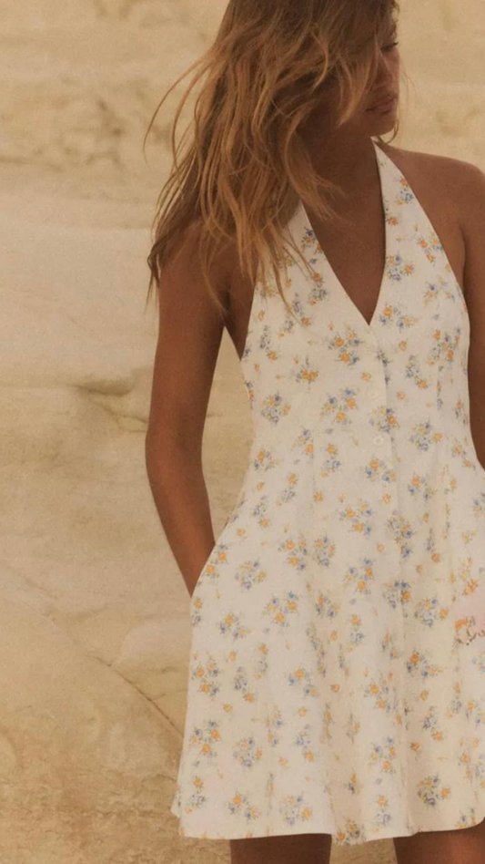 Flora Halter Dress