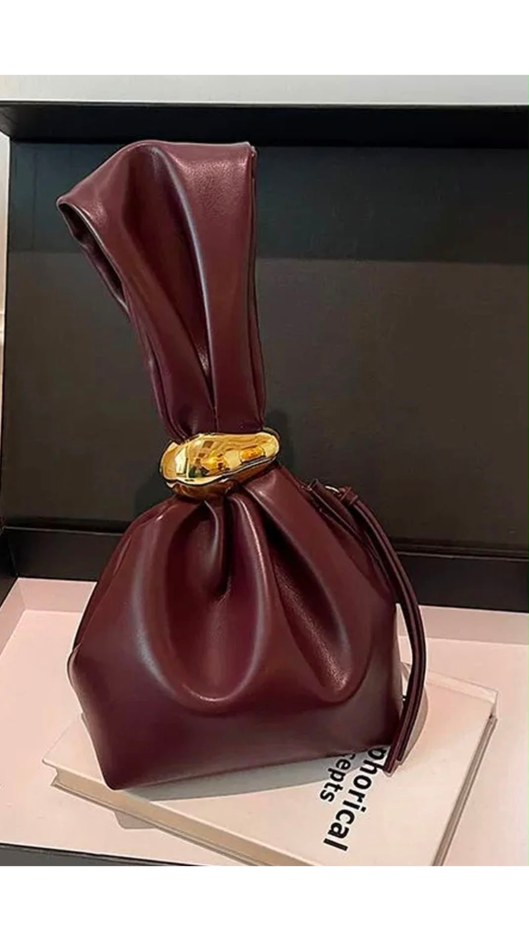 Metal hand held bag