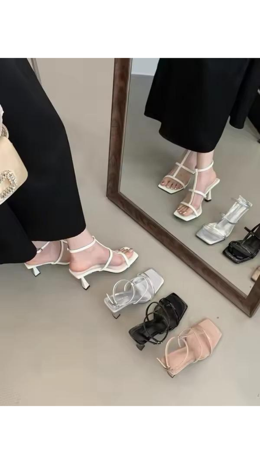 Strappy heels