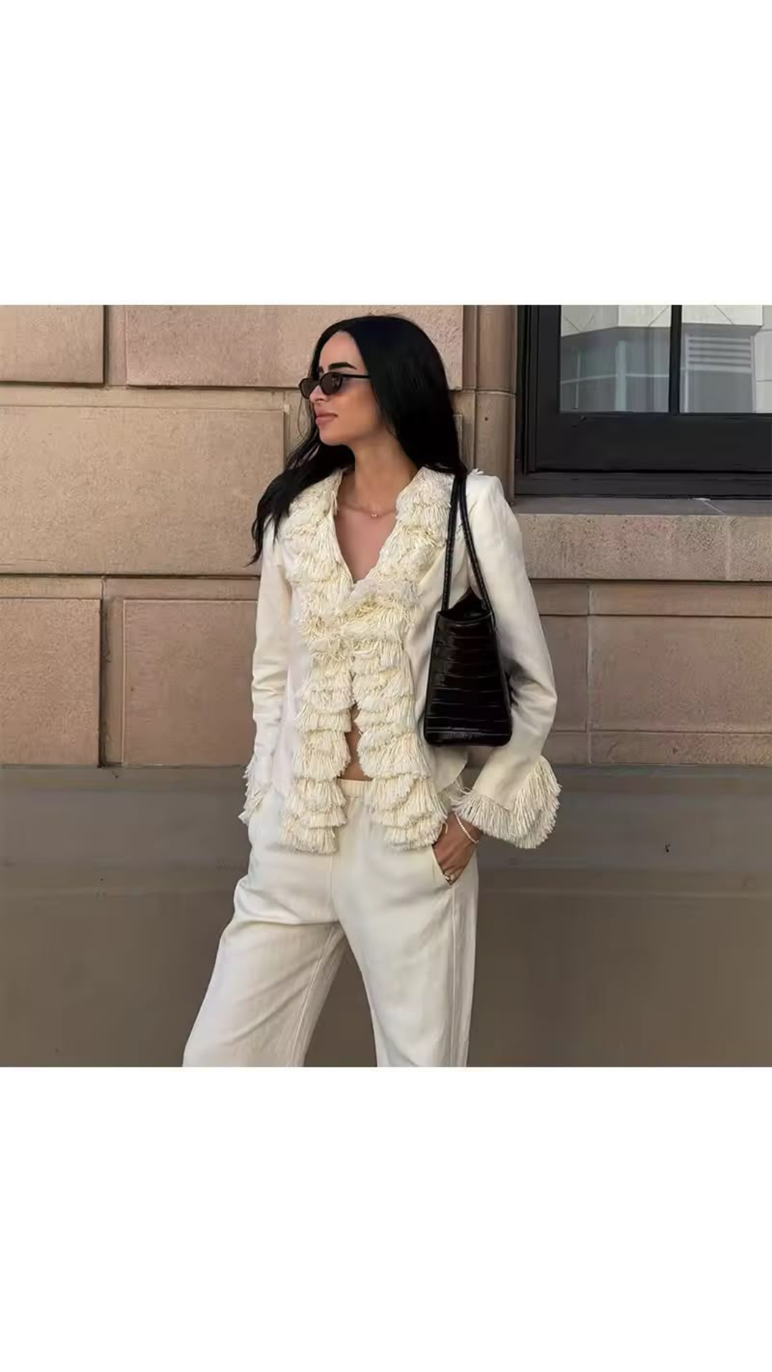 Tassel fringed top