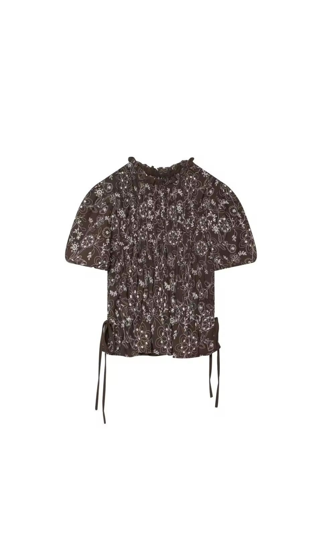 Printed tied top and skirt