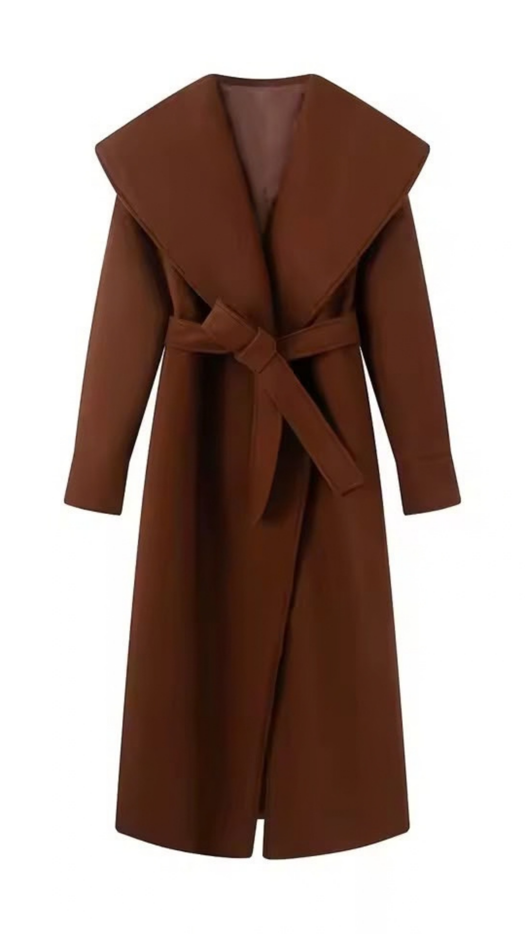 Long belted coat