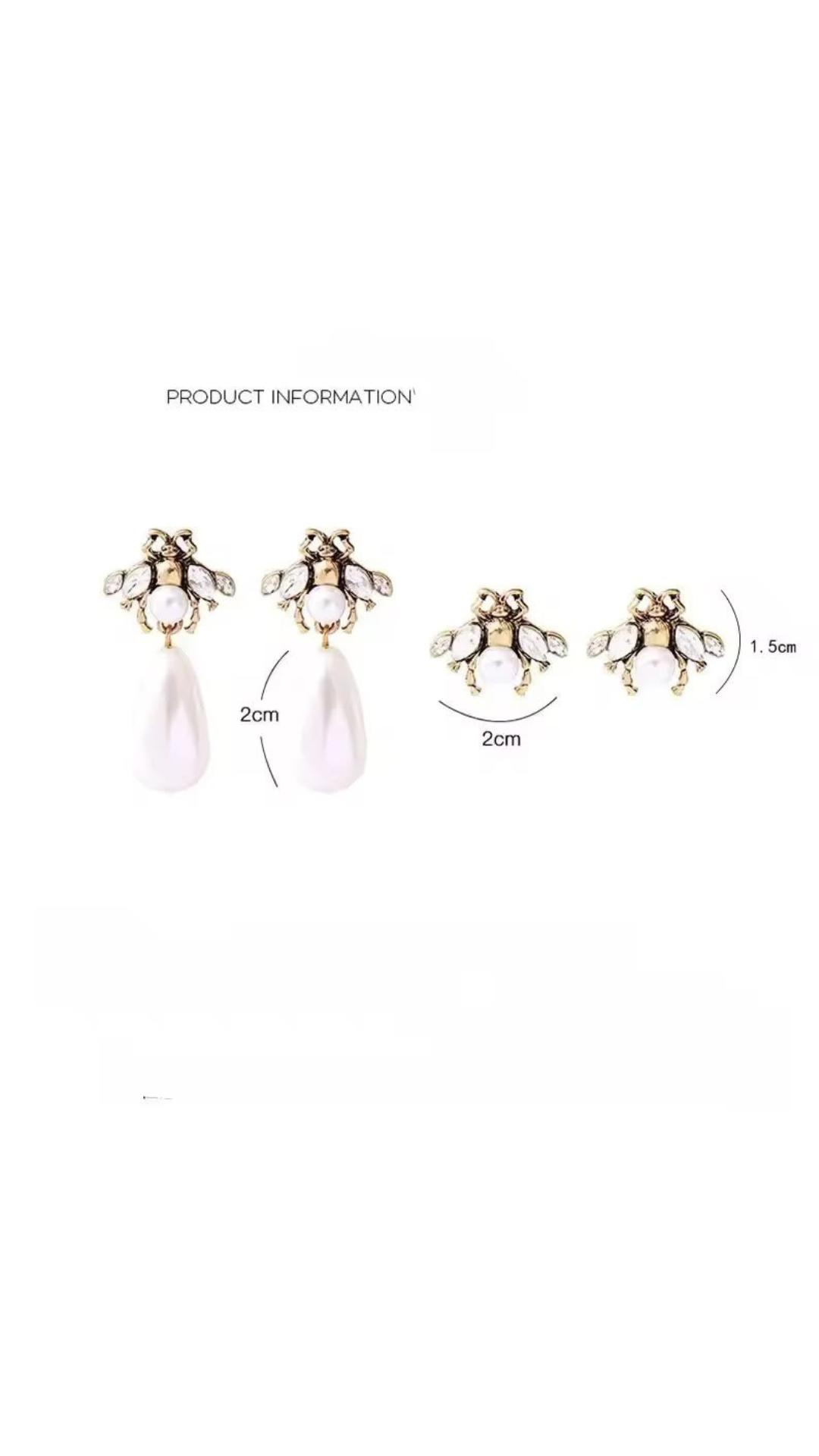 Bee earrings