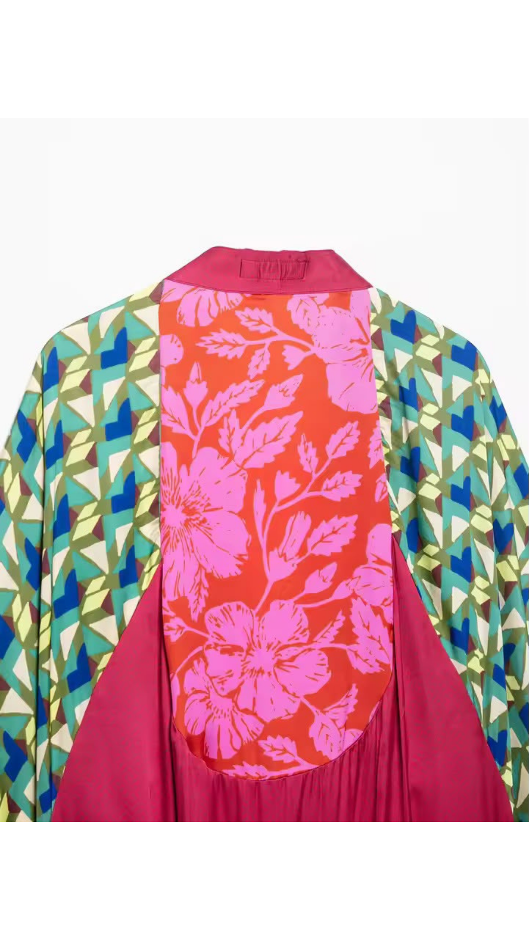 Silky kimono top and skirt