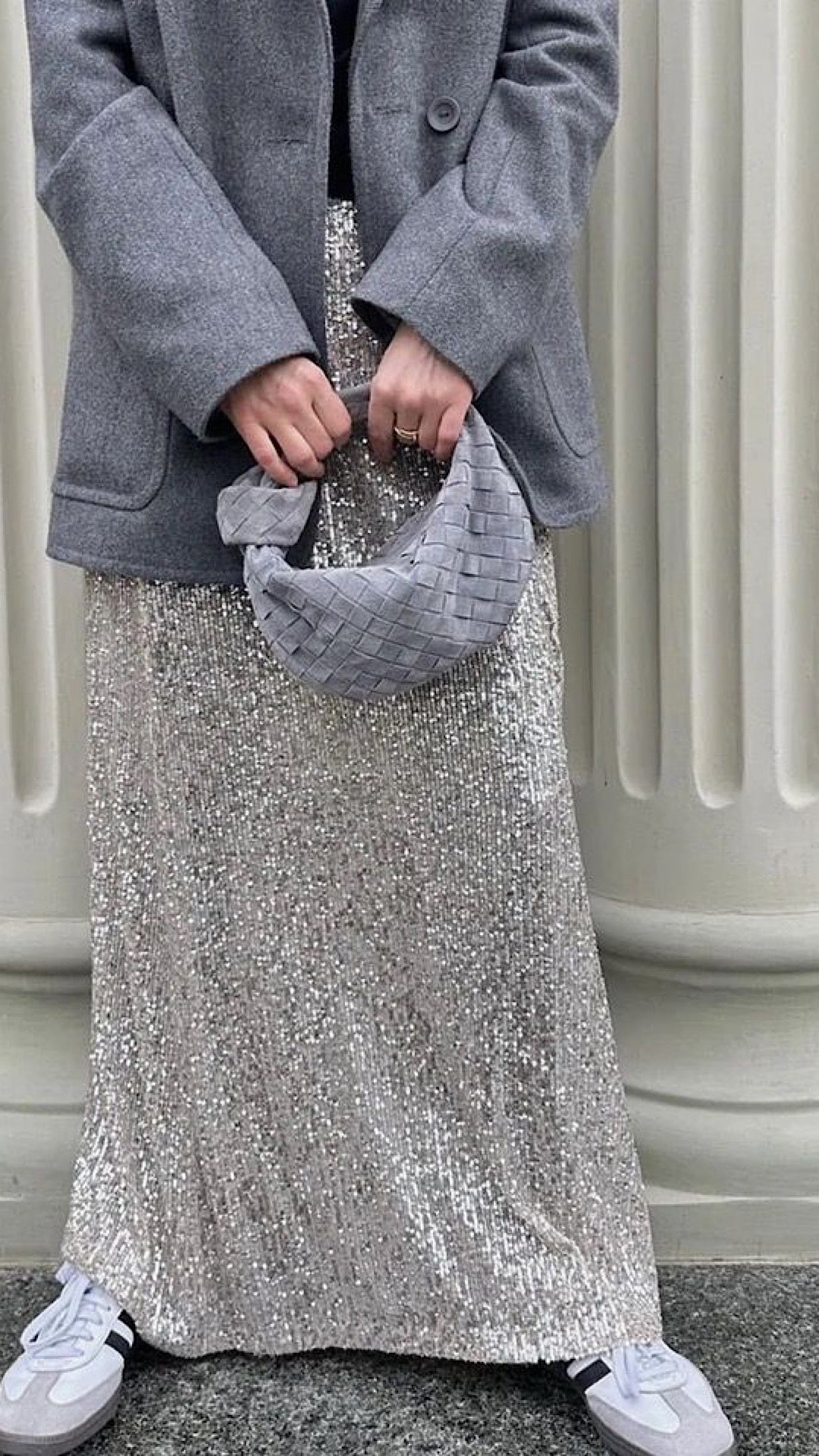 Long Sequin Skirt