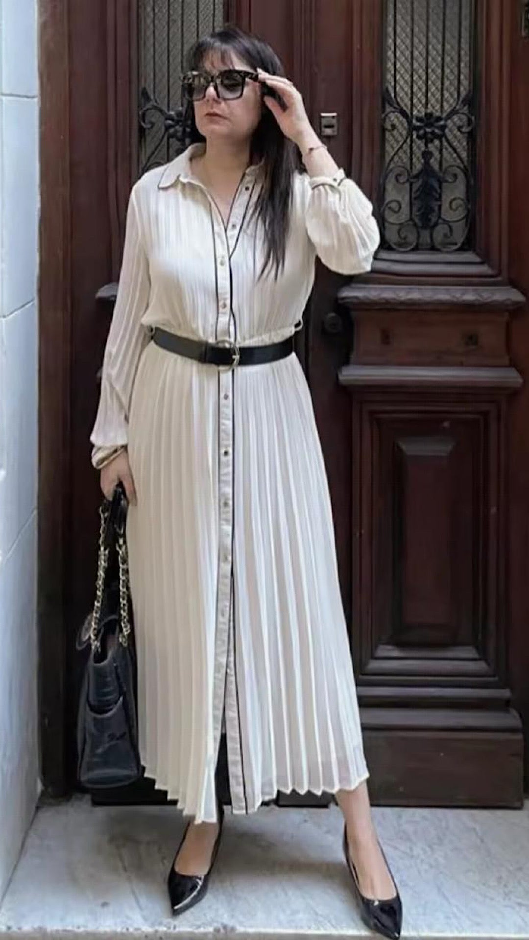 Perfecto Belted Dress
