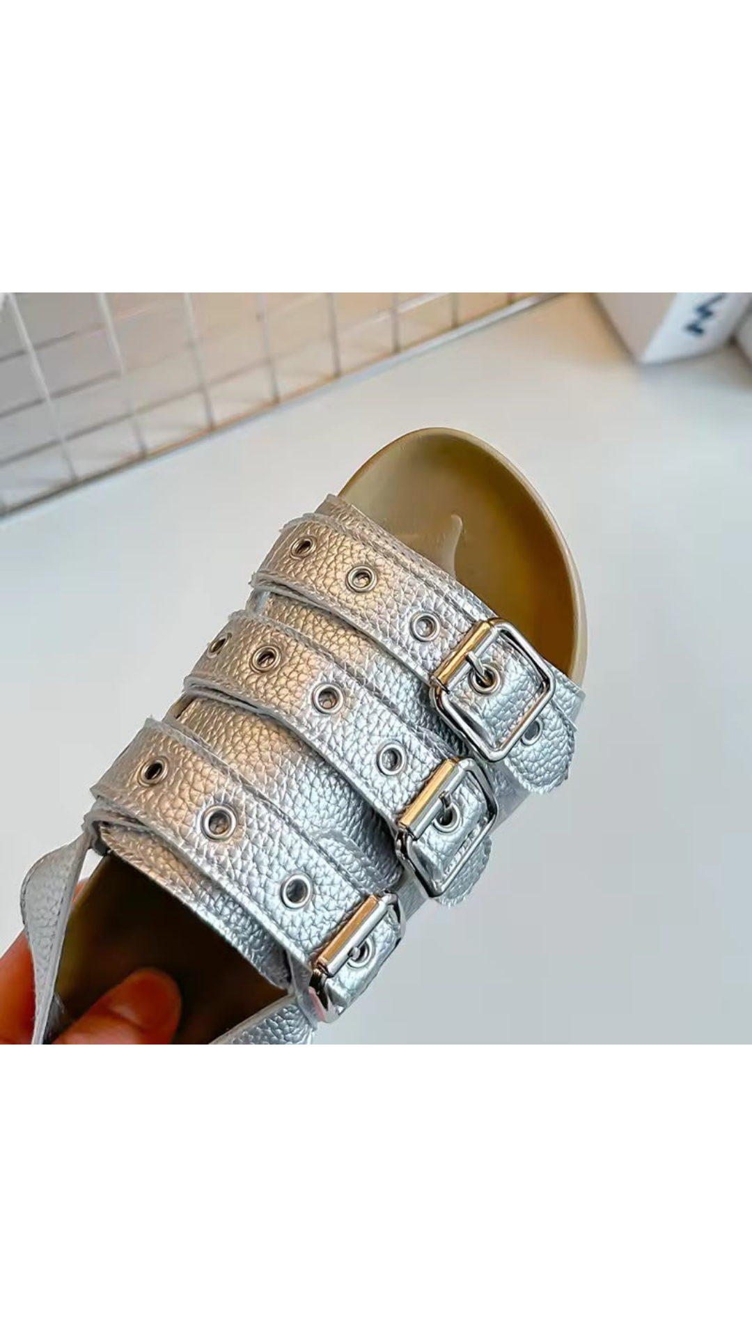 Strappy flats