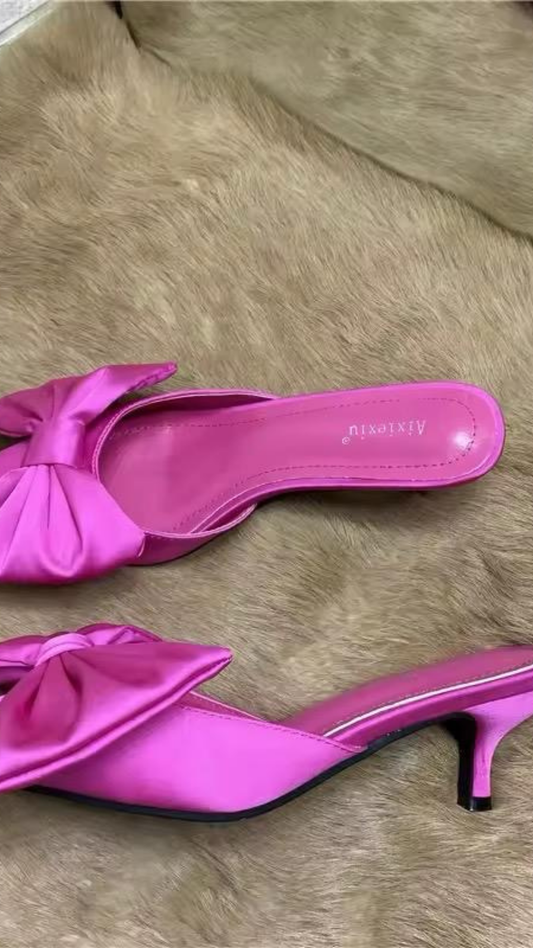 Bow Kitten Heels