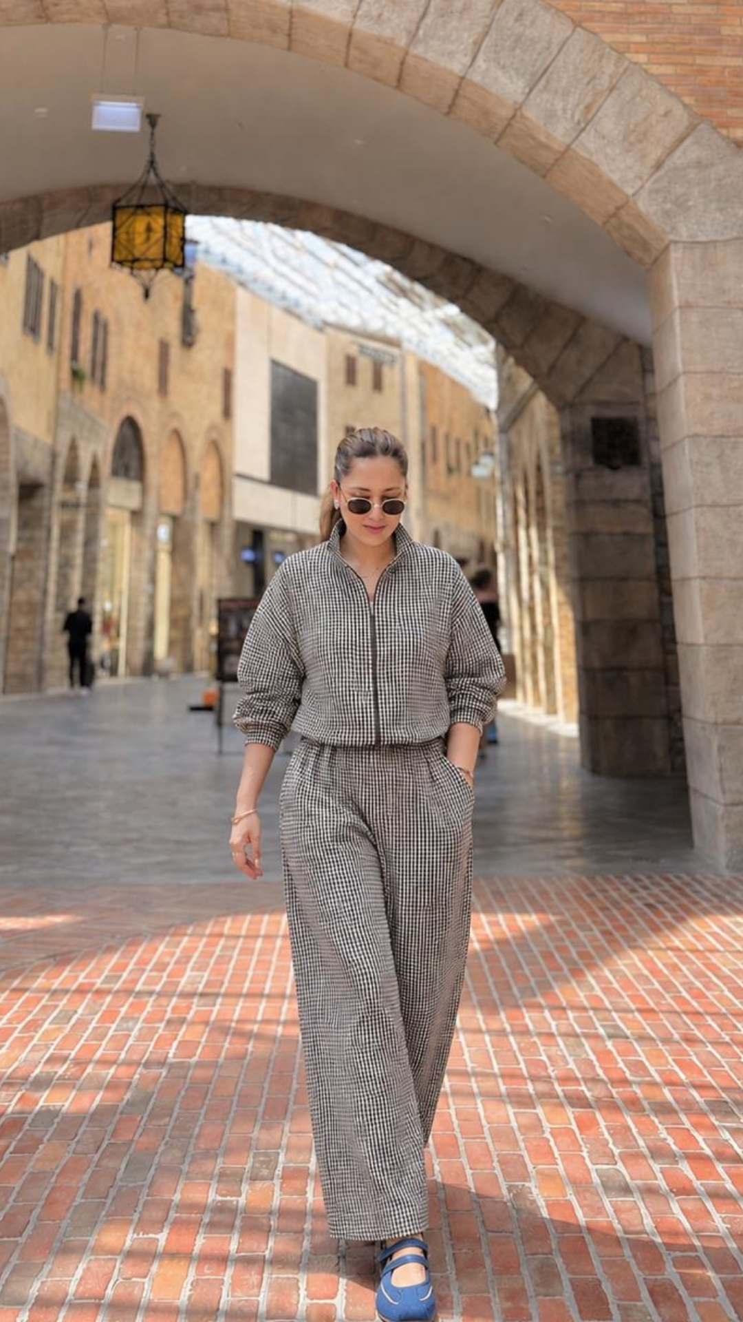 Plaid tracksuit
