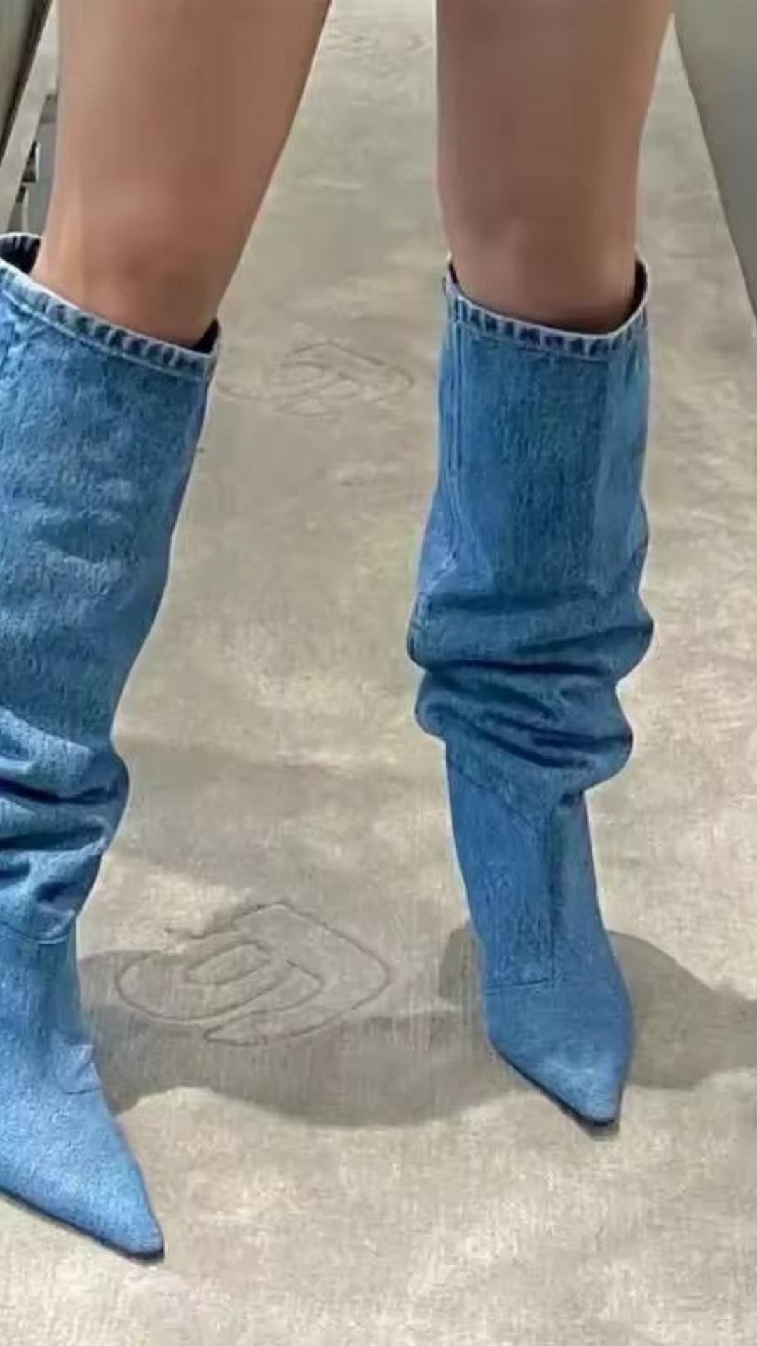 Denim Boots