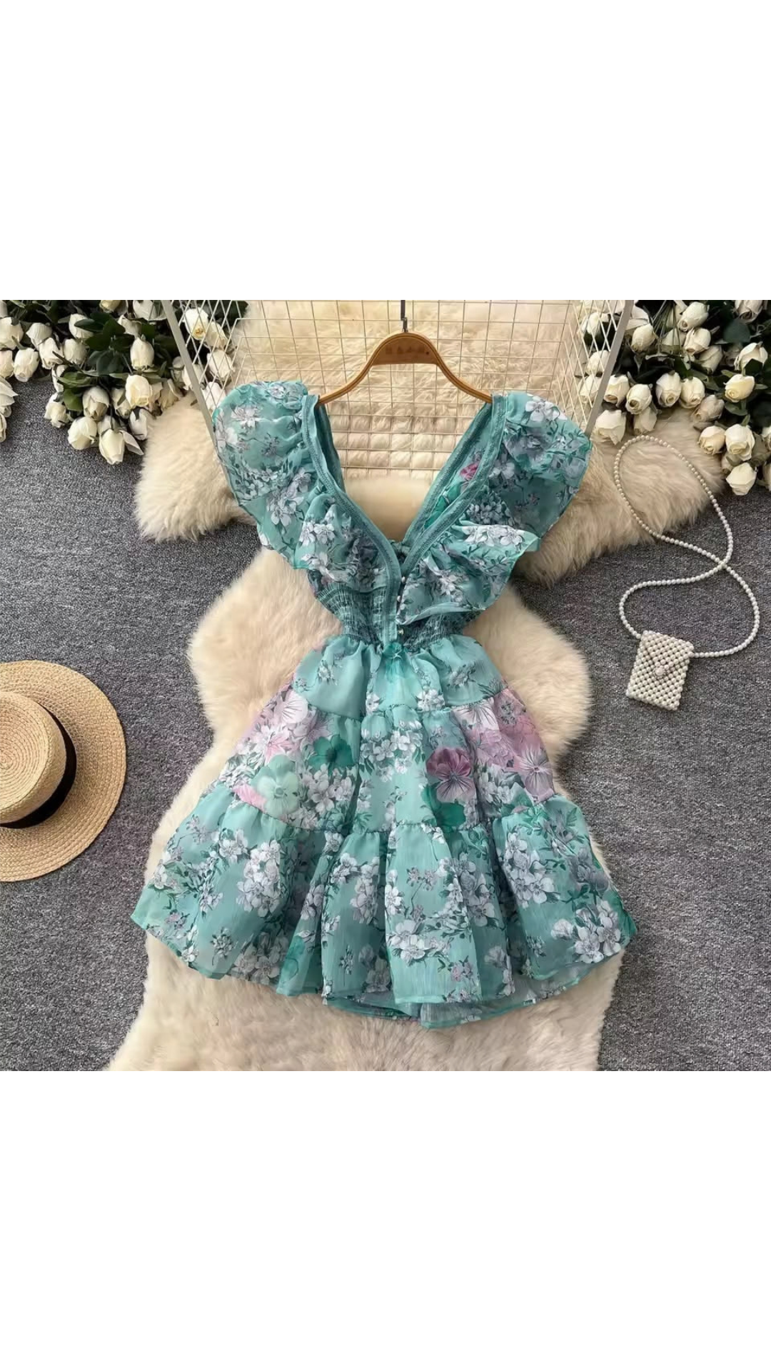 Ruffled party dress
