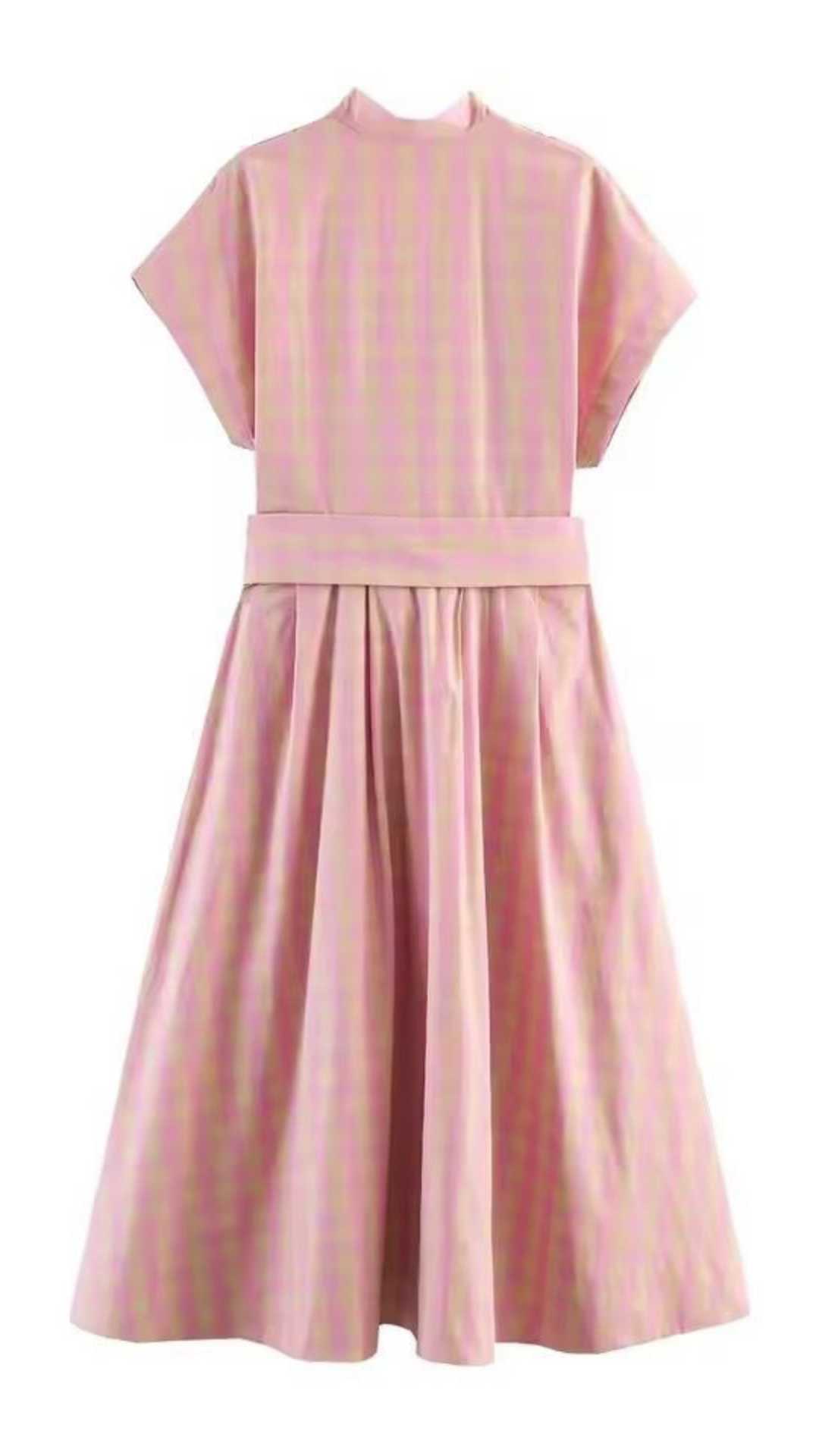 Plaid Knotted Dress