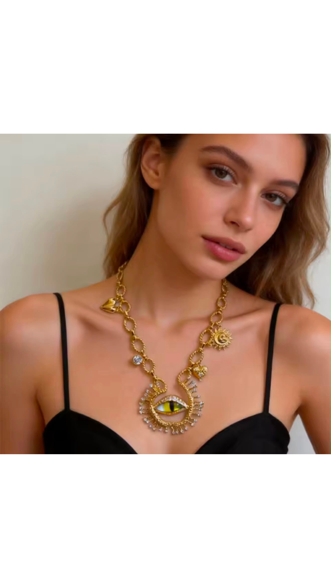 Evil eye charm neck piece