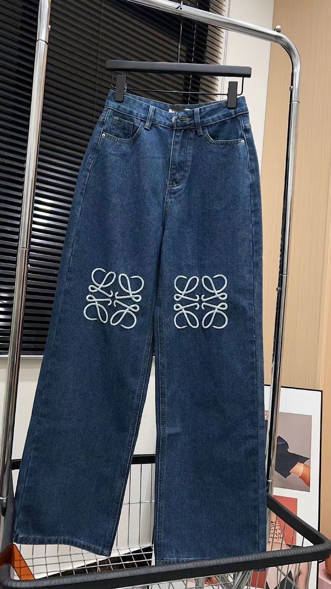 Embroidered Pattern Denims