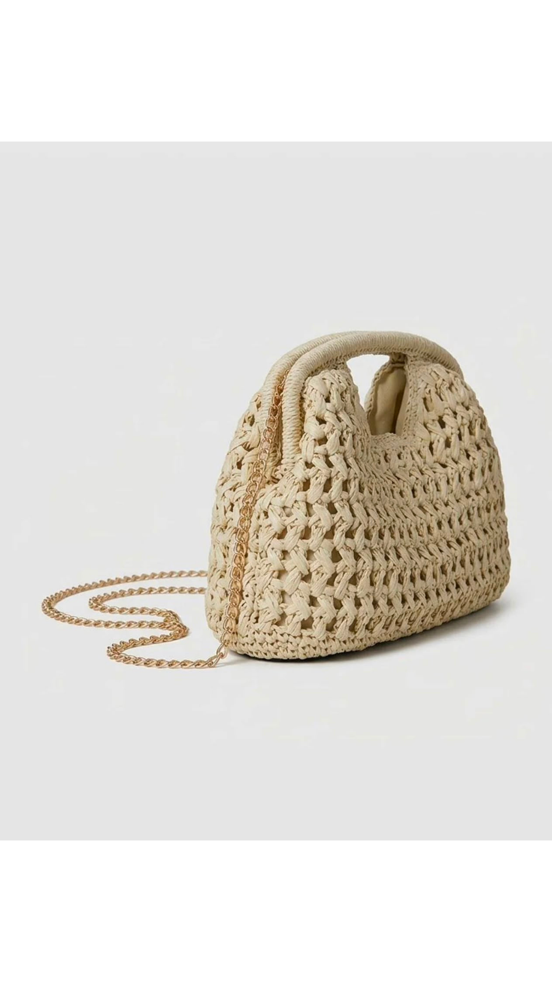 Straw hand bag