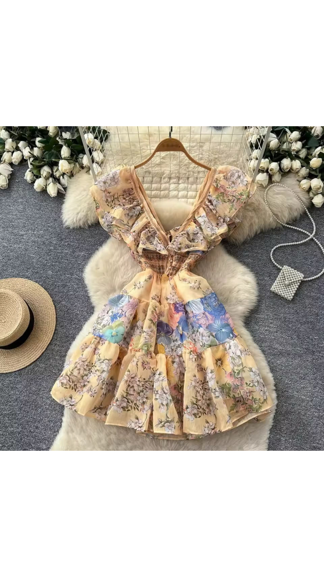 Ruffled party dress