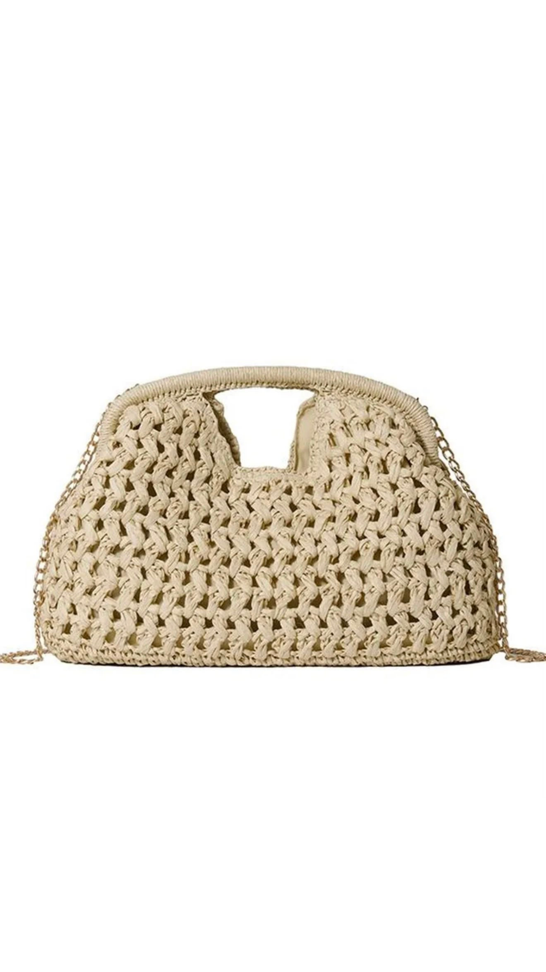 Straw hand bag