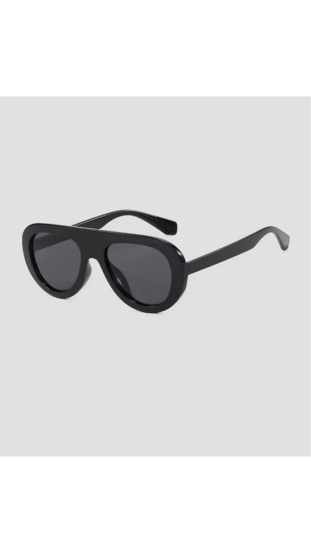 Black aviator sunglasses