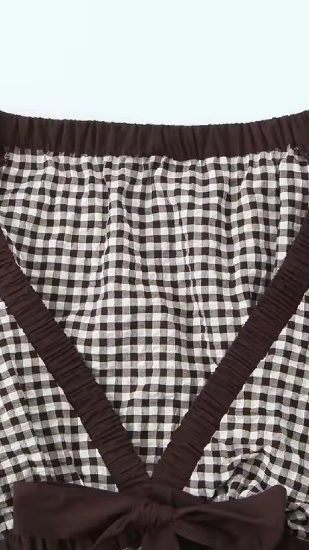 Gingham Ruffle Top