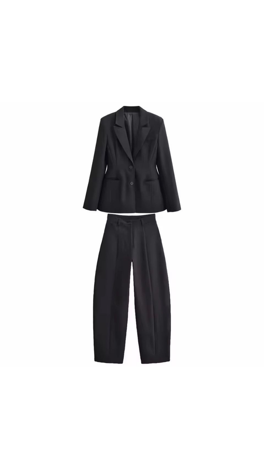 Blazer & barrel pant set