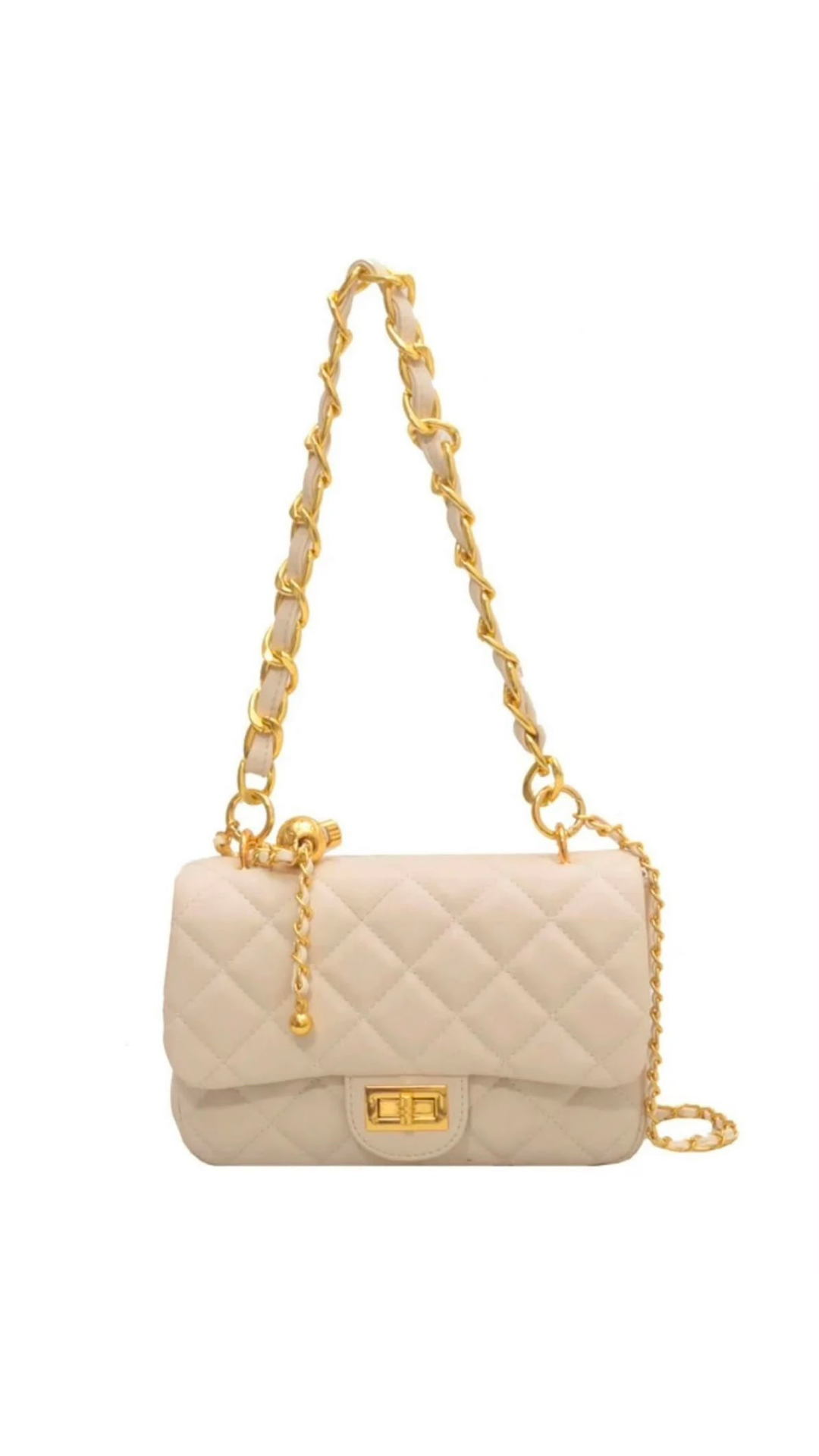 Double chain crossbody bag