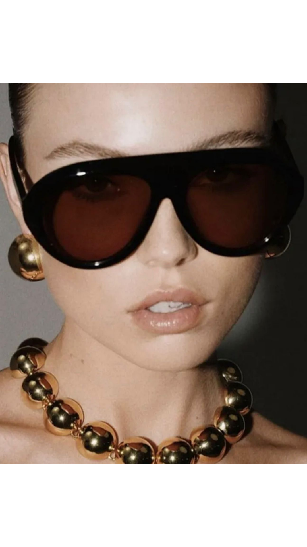 Oversized aviator sunglasses