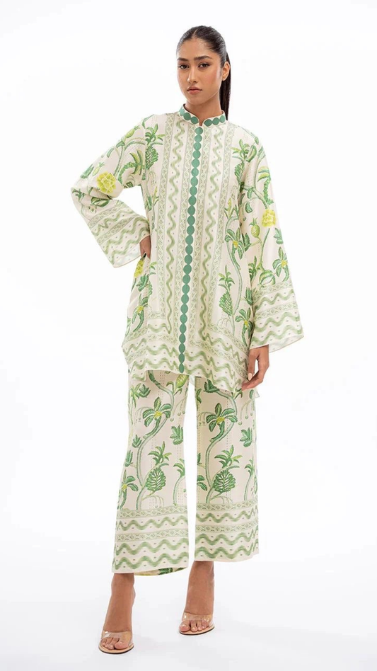 Tropical Kurta & Pant Set
