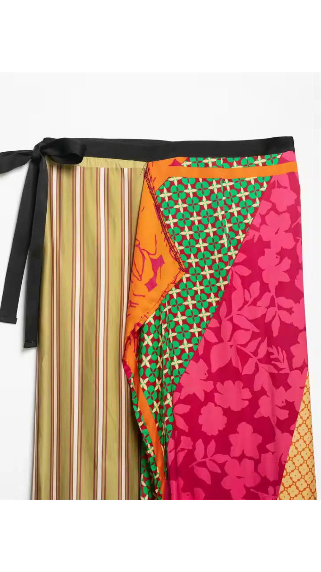 Silky kimono top and skirt
