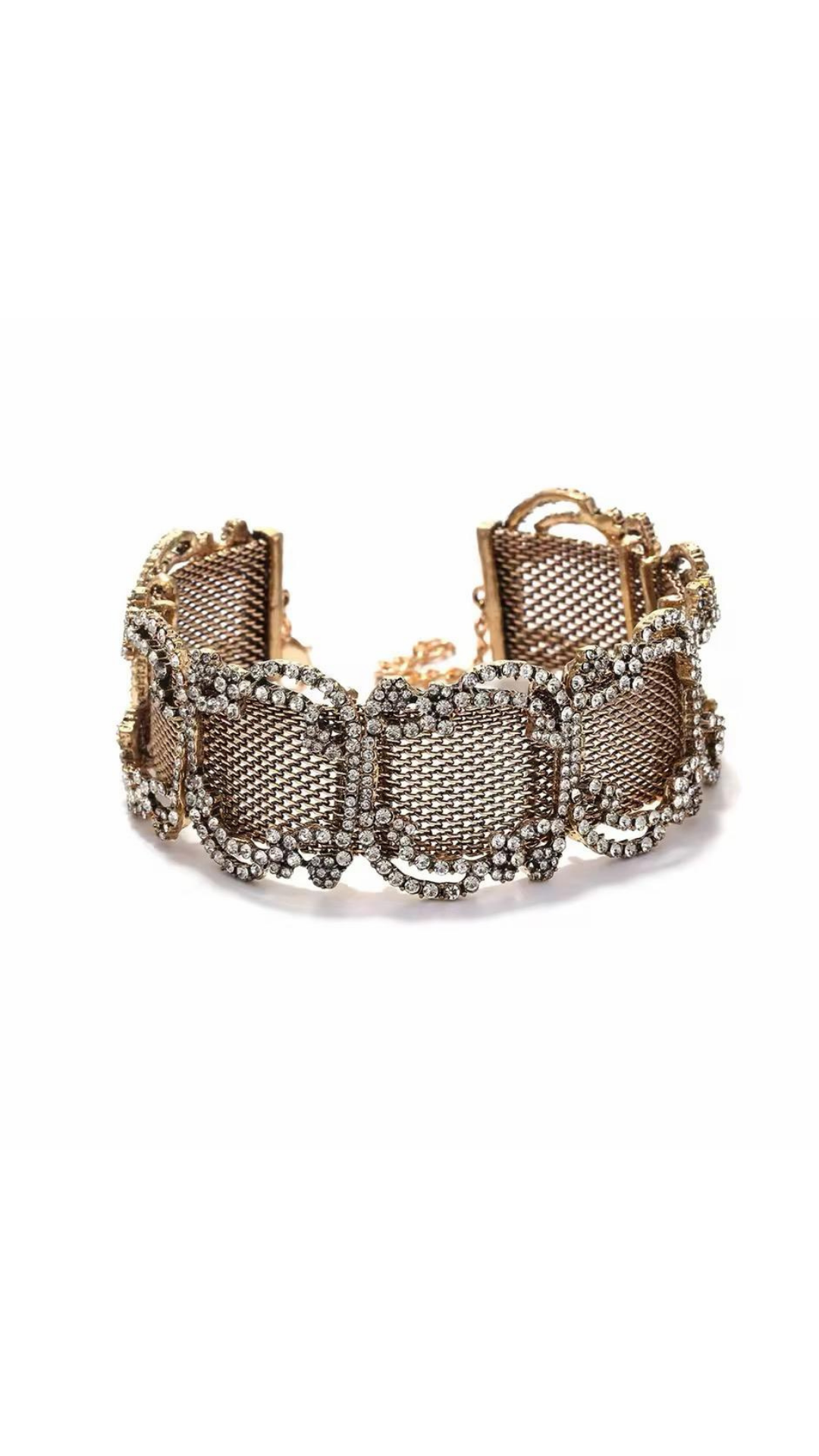 Rhinestone choker