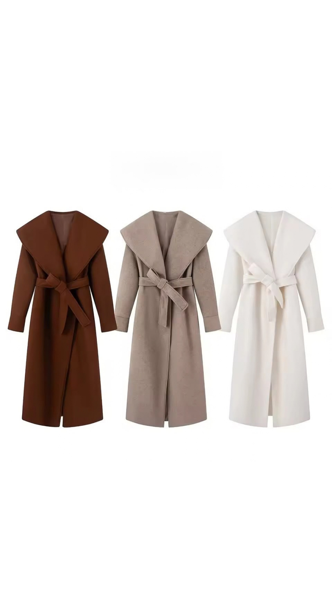 Long belted coat