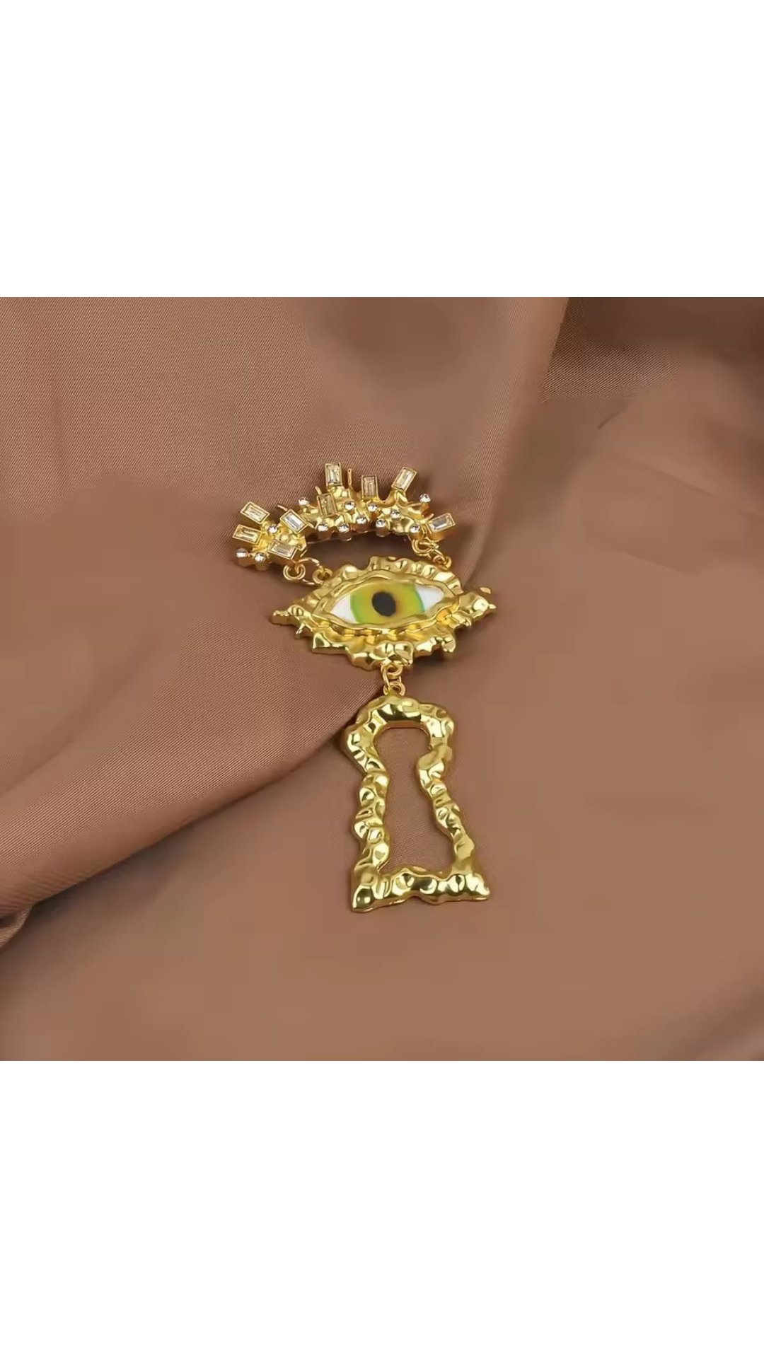 Evil eye brooch