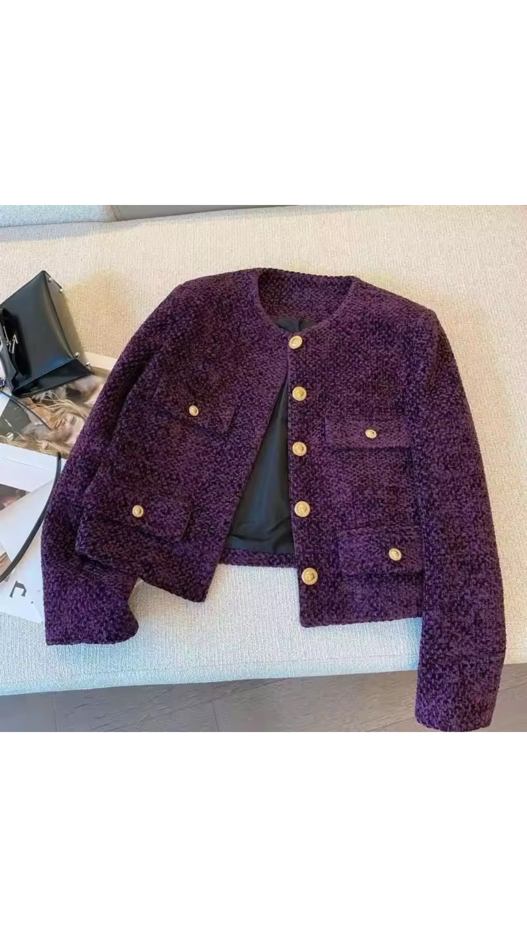 Solenne tweed blazer