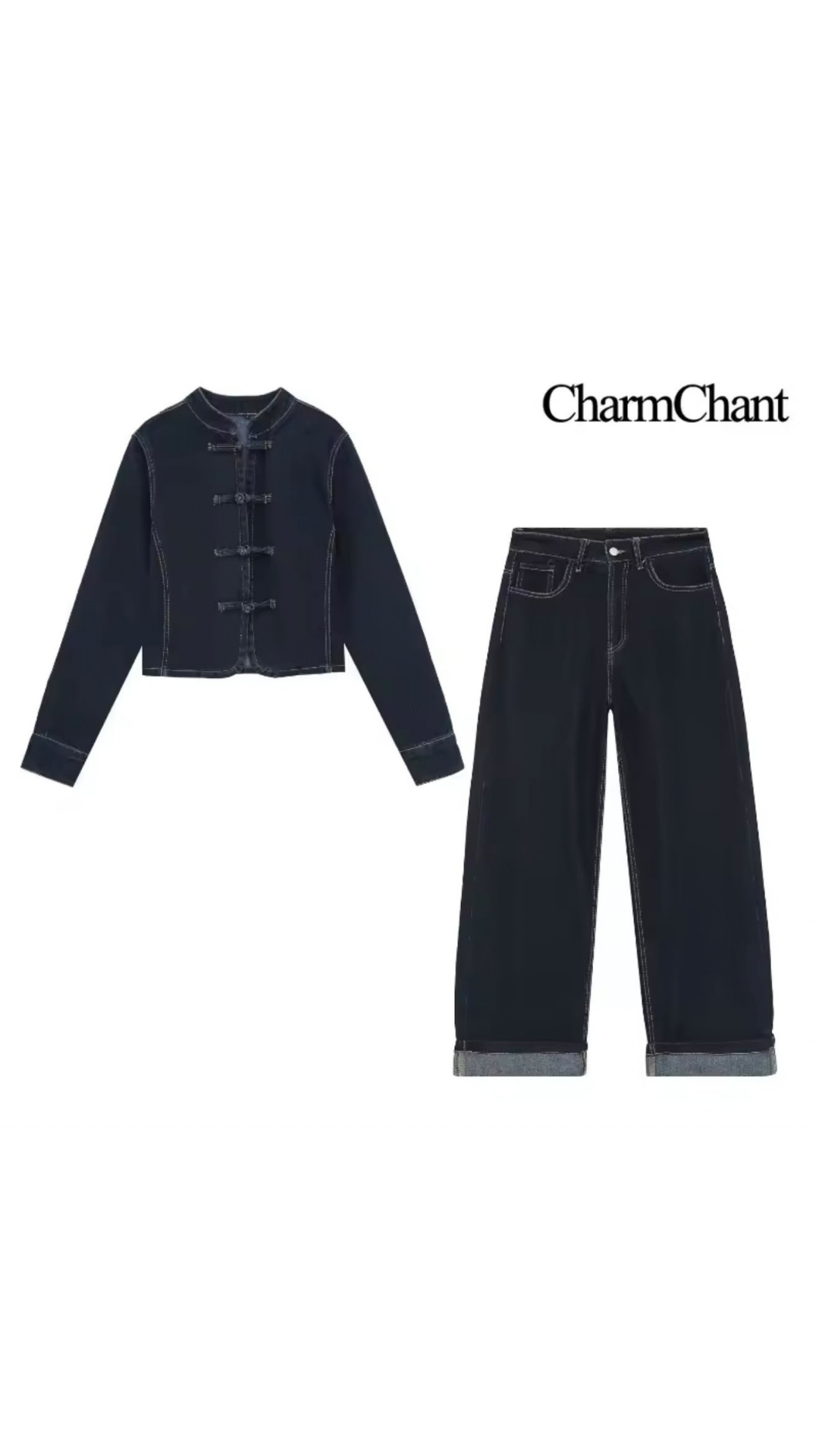 Marine denim set