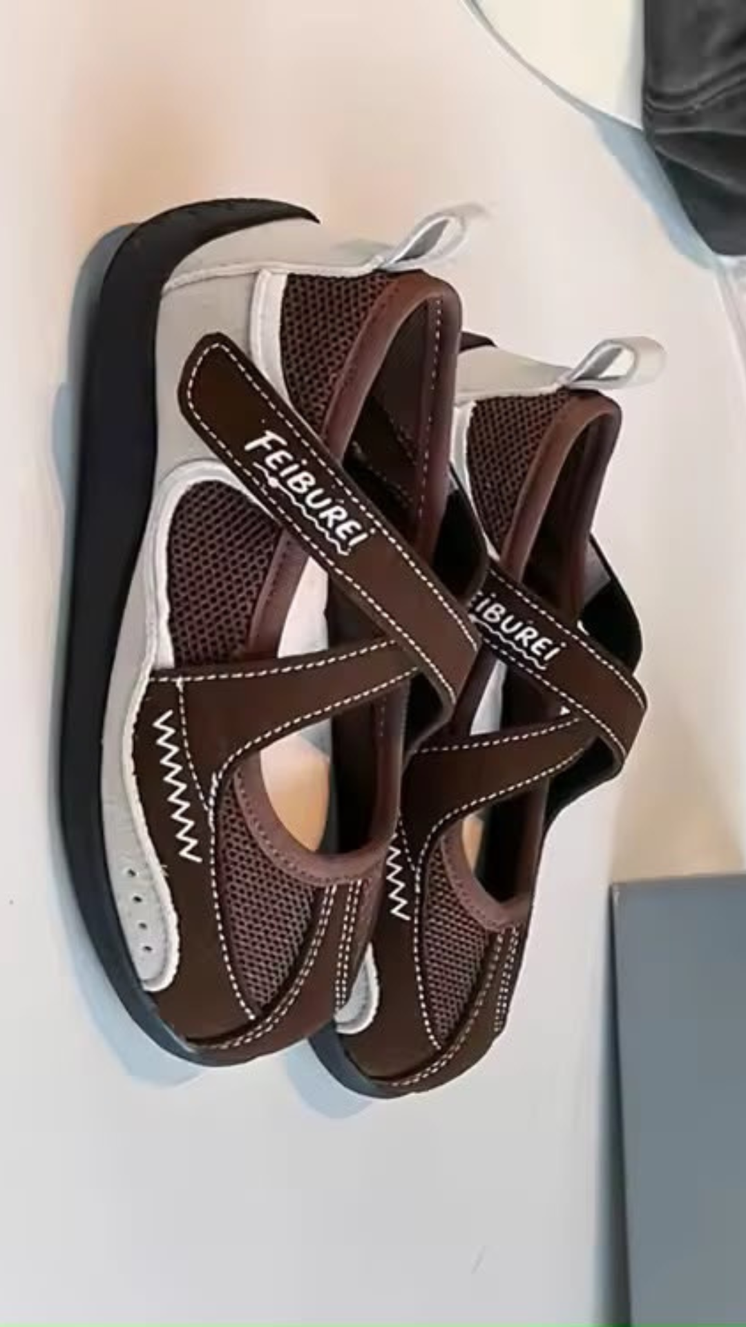 Crossed Flat Shoes