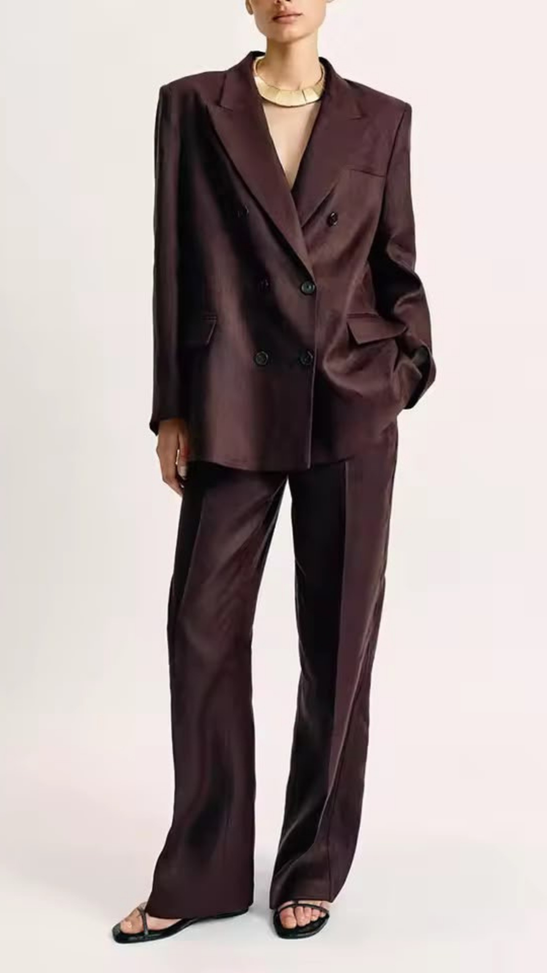 Double breasted blazer and pants