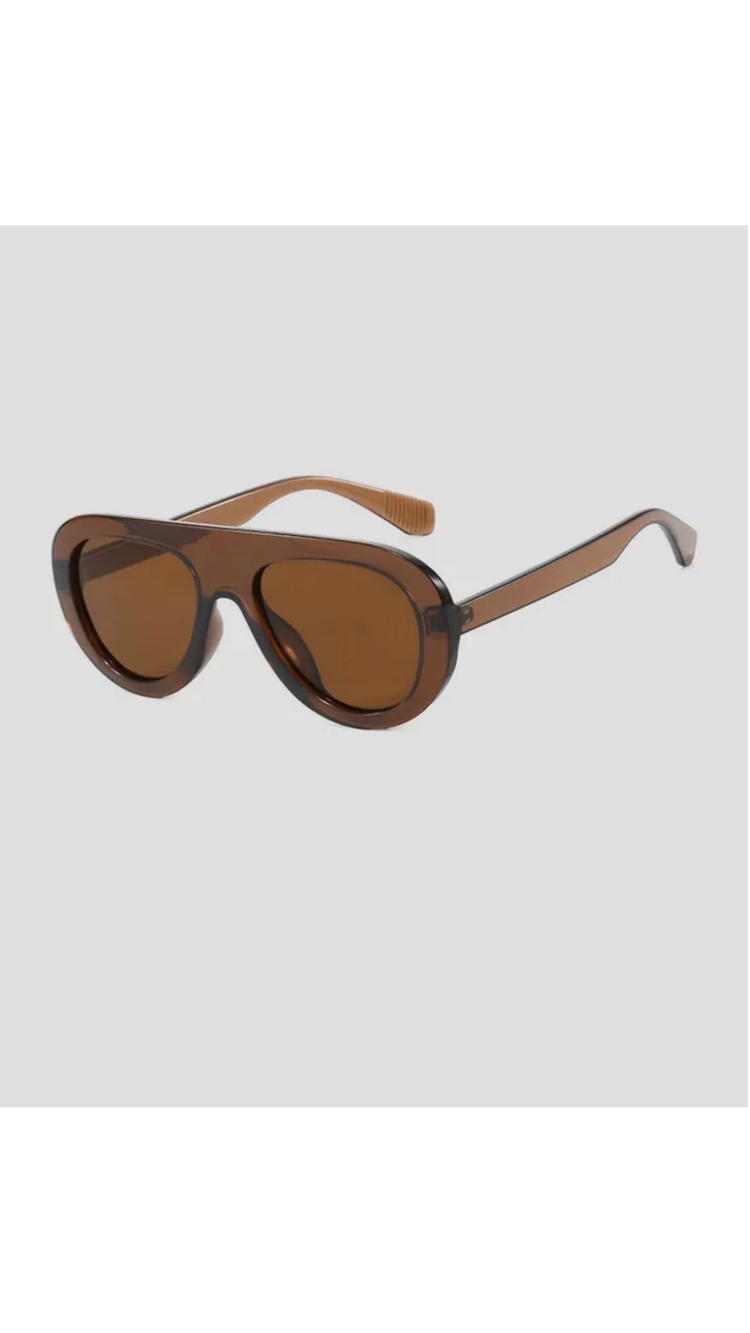 Brown aviator sunglasses