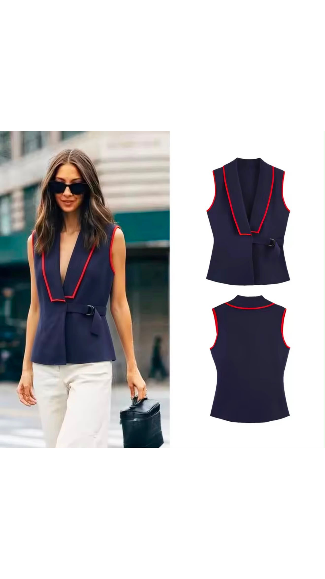 Marsh sleeveless blazer
