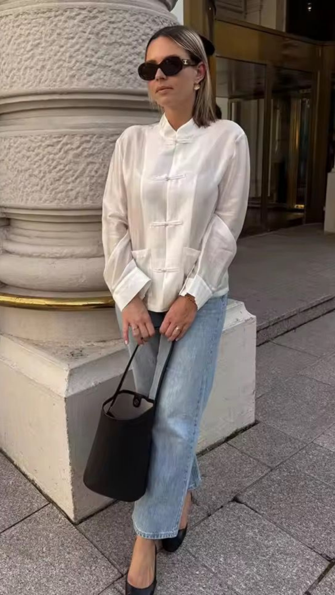 Long sleeve blouse